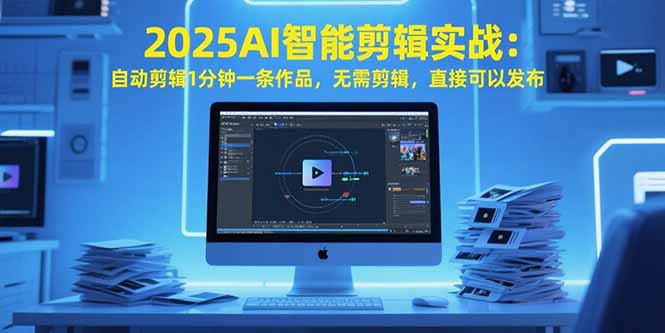 （15504期）2025AI智能剪辑实战：自动剪辑1分钟一条作品，无需剪辑，直接可以发布-赛德副业库