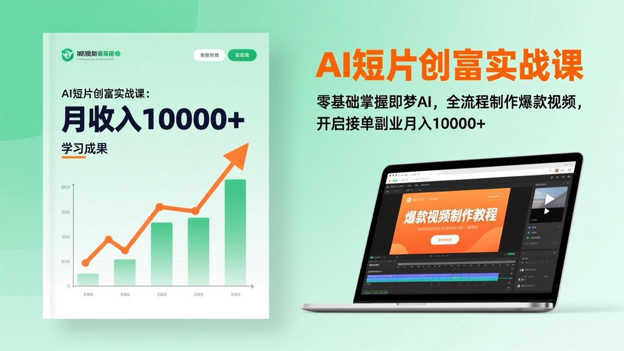 (17236期)AI短片创富实战课:零基础掌握即梦AI,全流程制作爆款视频,开启接单副业月入10000+(更新)-赛德副业库