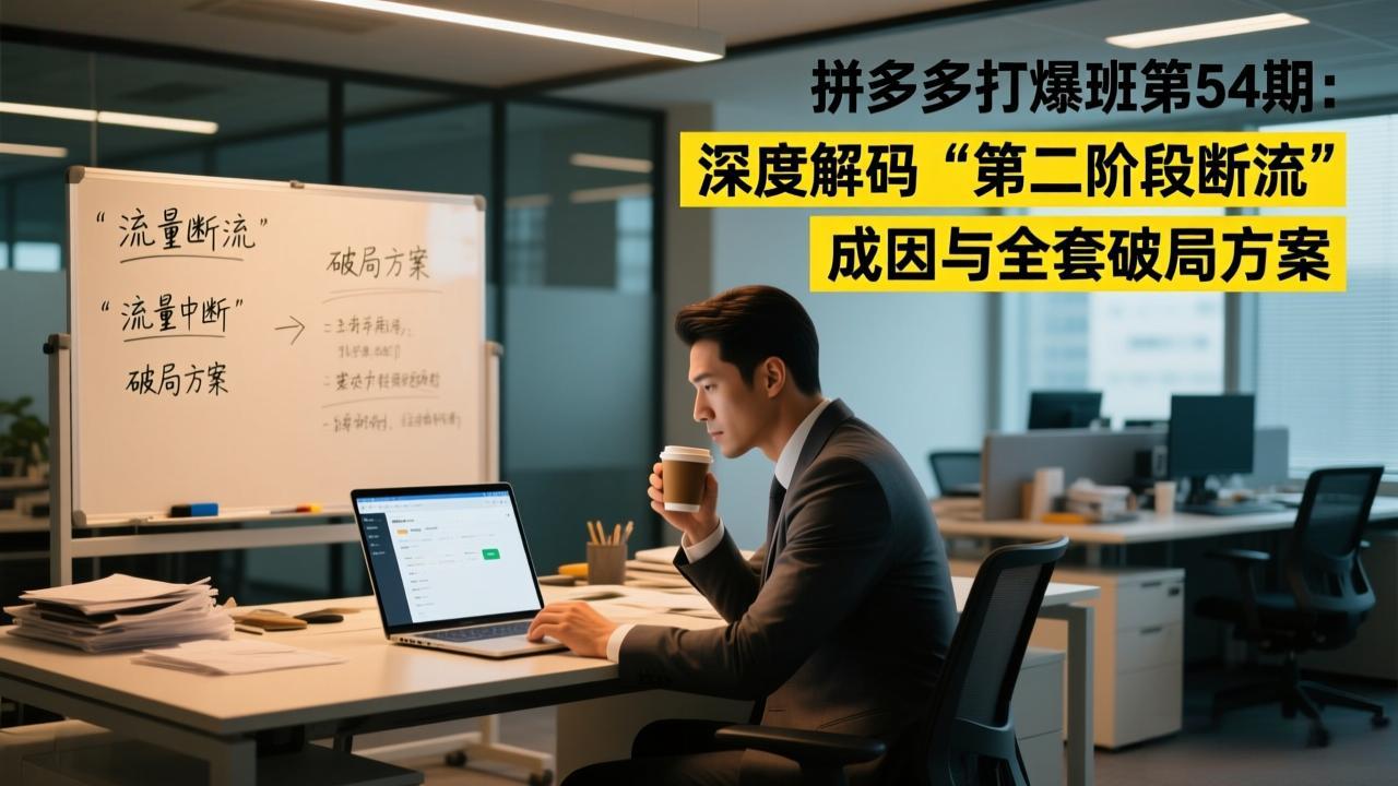 （17163期）拼多多打爆班第54期：深度解码“第二阶段断流”成因与全套破局方案-赛德副业库