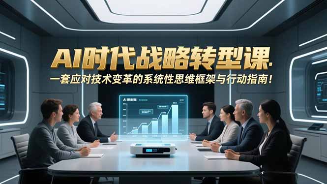 (16990期)AI时代战略转型课:一套应对技术变革的系统性思维框架与行动指南!-赛德副业库