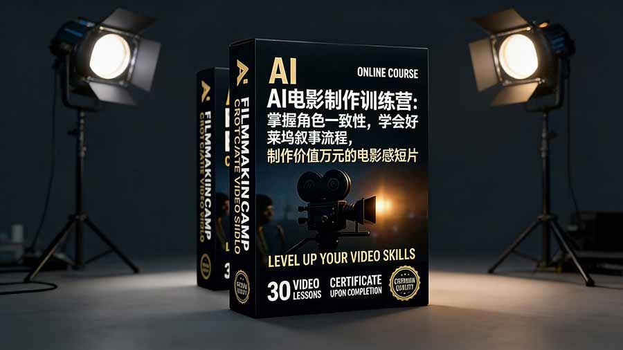(17223期)AI电影制作训练营:掌握角色一致性,学会好莱坞叙事流程,制作价值万元的电影感短片-赛德副业库