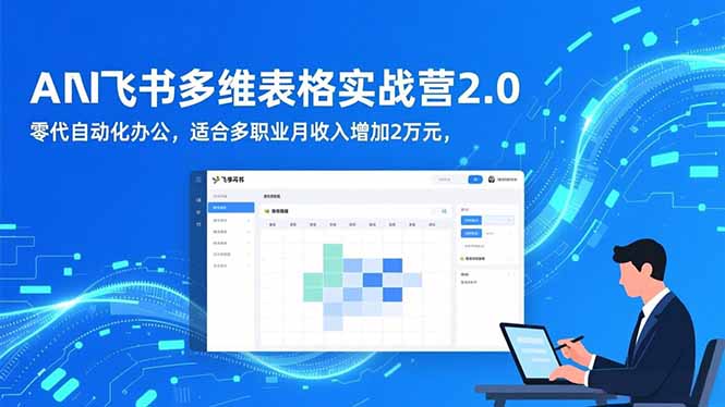 （16587期）AI+飞书多维表格实战营2.0：零代码自动化办公，适合多职业月收入增加2万元-赛德副业库