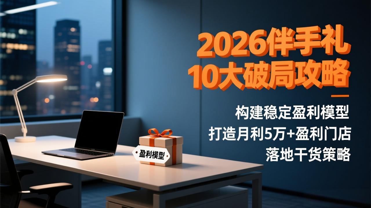 （17191期）2026伴手礼10大破局攻略：构建稳定盈利模型，打造月利5万+盈利门店，落地干货策略-赛德副业库