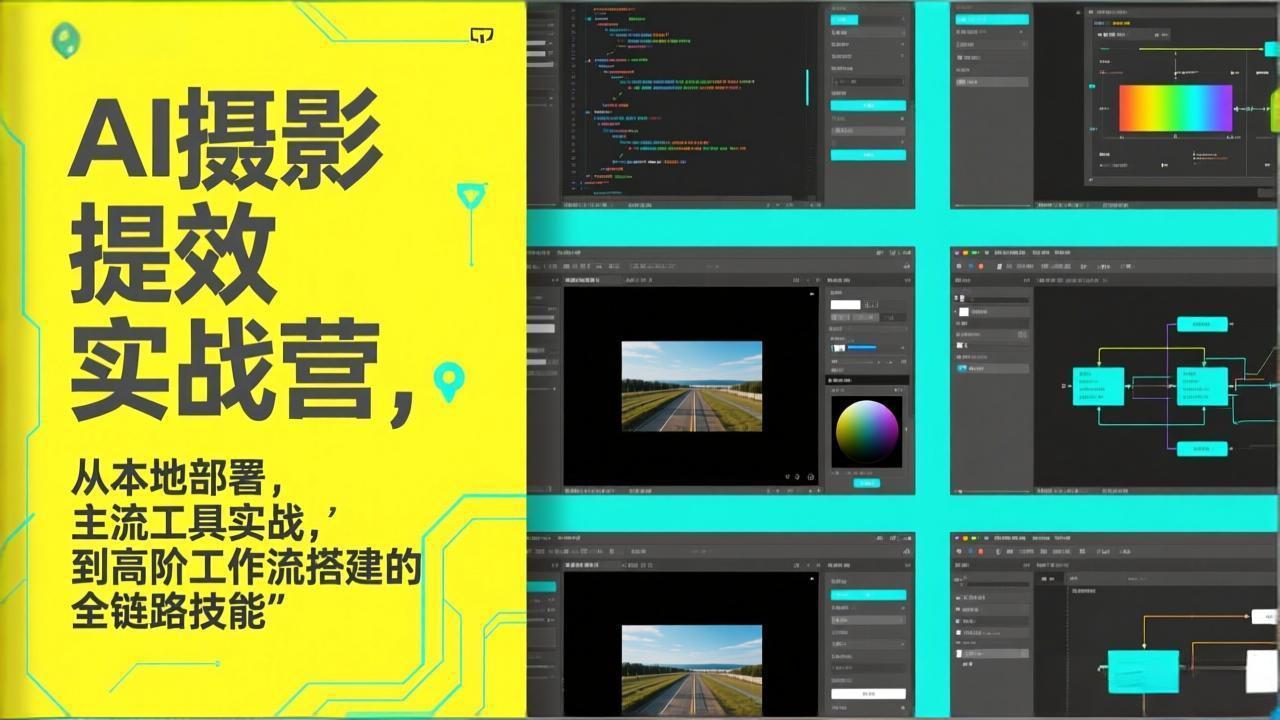 (17393期)AI+摄影提效实战营,从本地部署,主流工具实战,到高阶工作流搭建的全链路技能-赛德副业库