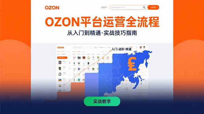 (15648期)OZON平台运营全流程:快速掌握OZON从入门到精通的实战技巧-赛德副业库