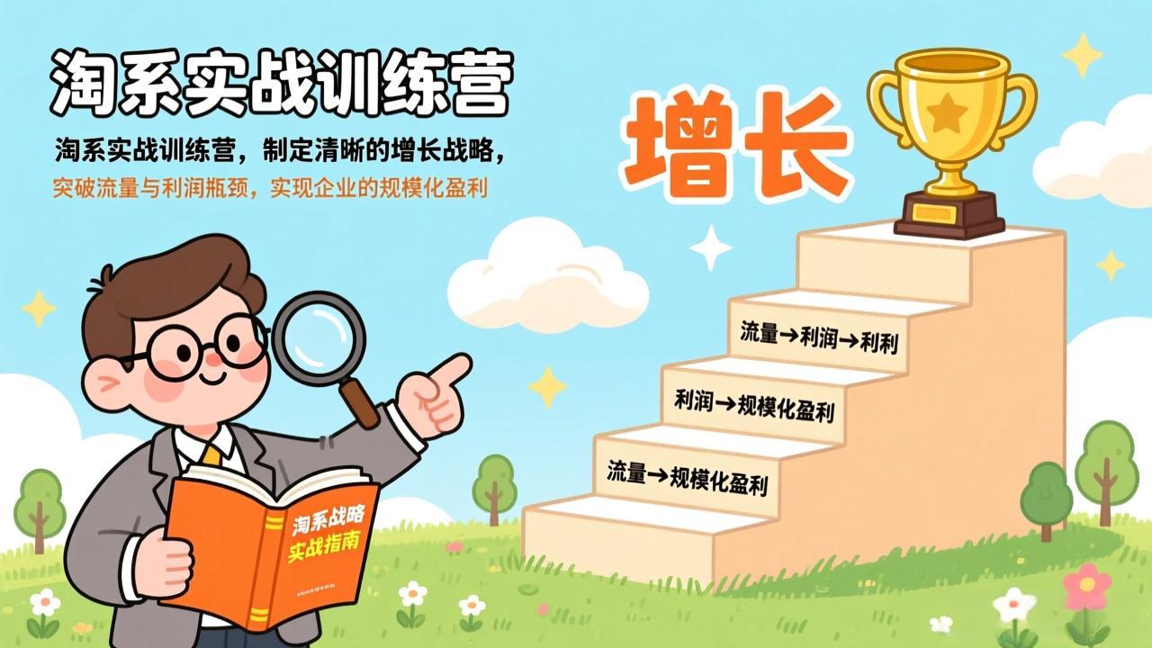 (17281期)淘系实战训练营,制定清晰的增长战略,突破流量与利润瓶颈,实现企业的规模化盈利-赛德副业库