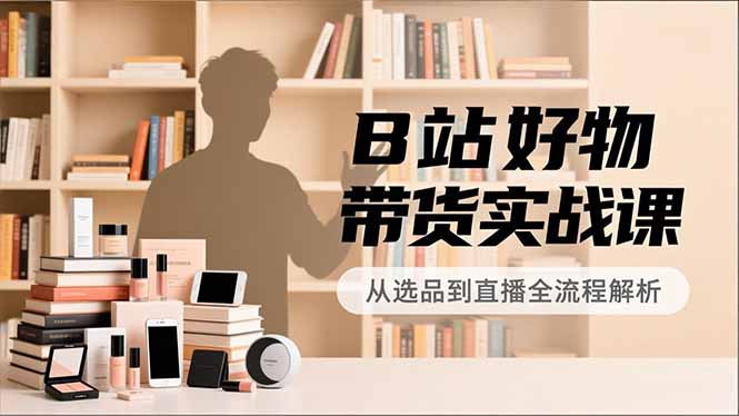 （16892期）B站好物带货实战课，账号定位、选品拍摄、运营变现，全流程教学，实现UP主月入过万-赛德副业库