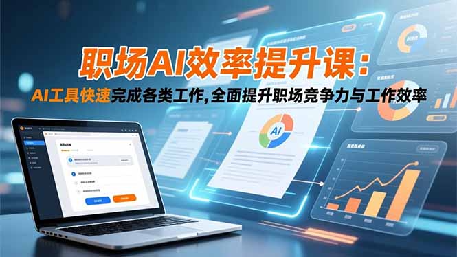 (16598期)职场AI效率提升课:AI工具快速完成各类工作,全面提升职场竞争力与工作效率-赛德副业库