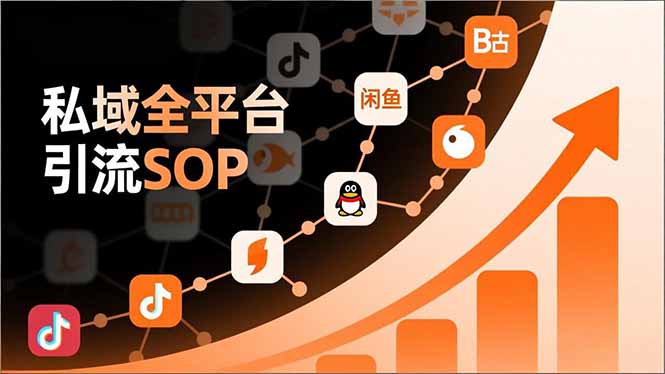 (16994期)私域全平台引流SOP,抖音/快手/小红书/微信/QQ/B站/闲鱼等,技术合集,高效转化公域流量-赛德副业库