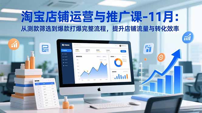 （16714期）淘宝店铺运营与推广课-11月：从测款筛选到爆款打爆完整流程，提升店铺流量与转化效率-赛德副业库