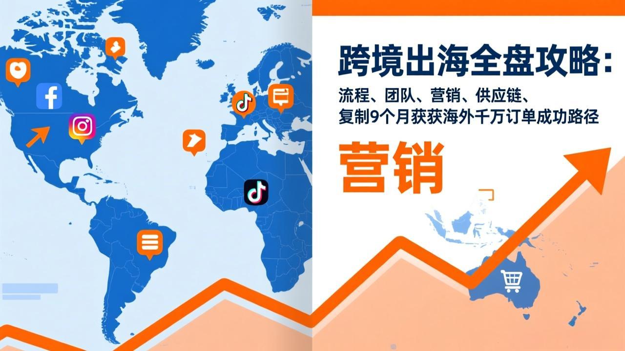 (17099期)跨境出海全盘攻略:流程,团队,营销,供应链,复制9个月斩获海外千万订单成功路径-赛德副业库
