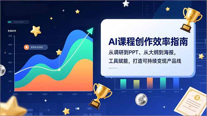 (16947期)AI课程创作效率指南,从调研到PPT、从大纲到海报,工具赋能,打造可持续变现产品线-赛德副业库