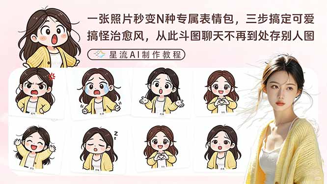 (17482期)一张照片秒变N种专属表情包,三步搞定可爱搞怪治愈风,从此斗图聊天不再到处存别人图-赛德副业库