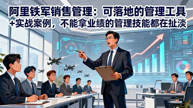 (16436期)阿里铁军销售管理:可落地的管理工具+实战案例,不能拿业绩的管理都在扯淡-赛德副业库