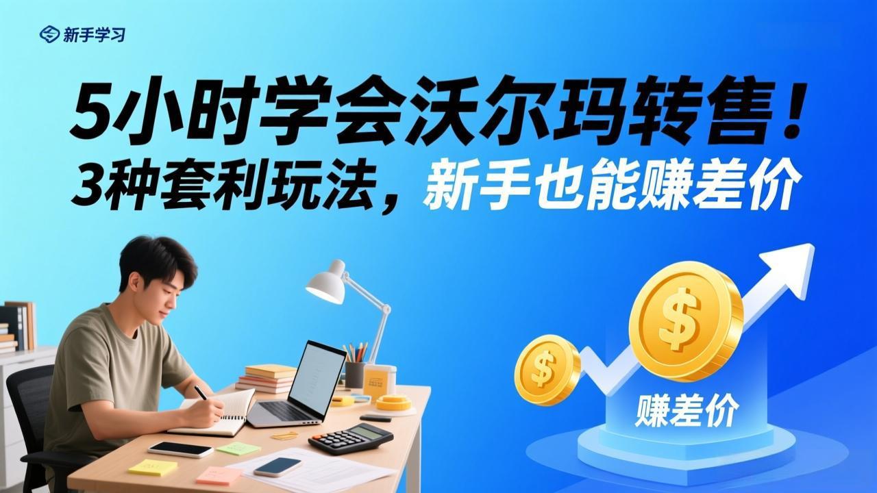 (17479期)5小时学会沃尔玛转售!3 种套利玩法,新手也能赚差价-赛德副业库
