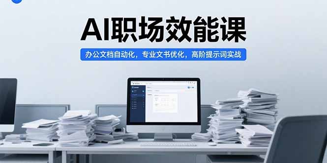 （15371期）AI职场效能课，办公文档自动化，专业文书优化，高阶提示词实战-赛德副业库