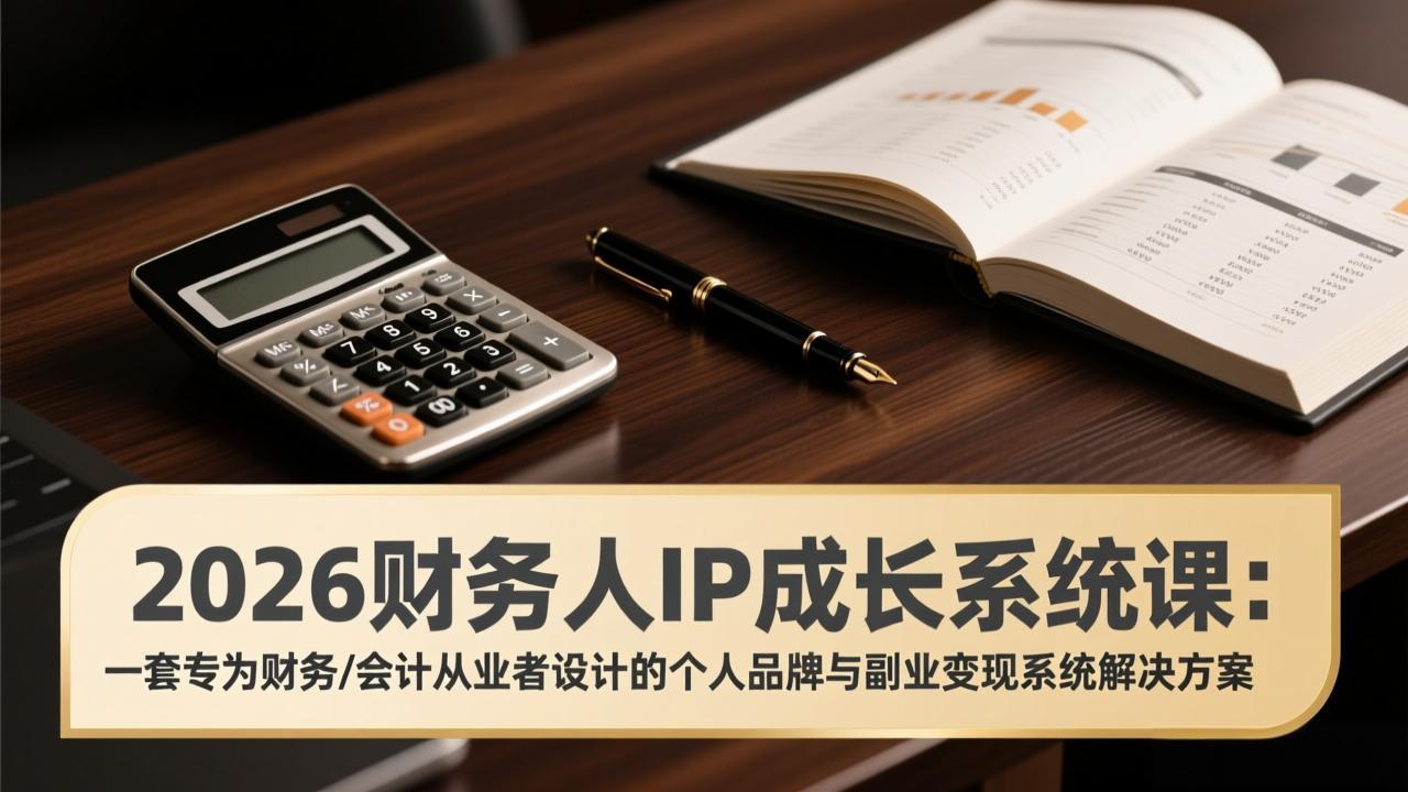 （17339期）2026财务人IP成长系统课：一套专为财务/会计从业者设计的个人品牌与副业变现系统解决方案-赛德副业库