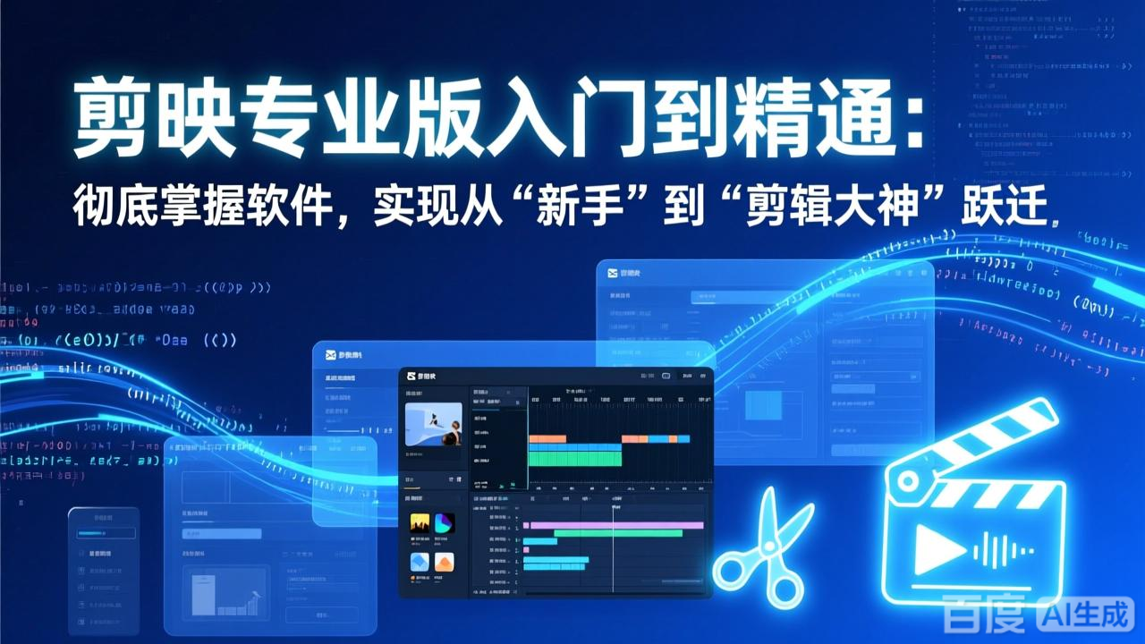（17321期）剪映专业版入门到精通：彻底掌握软件，实现从“新手”到“剪辑大神”跃迁-赛德副业库