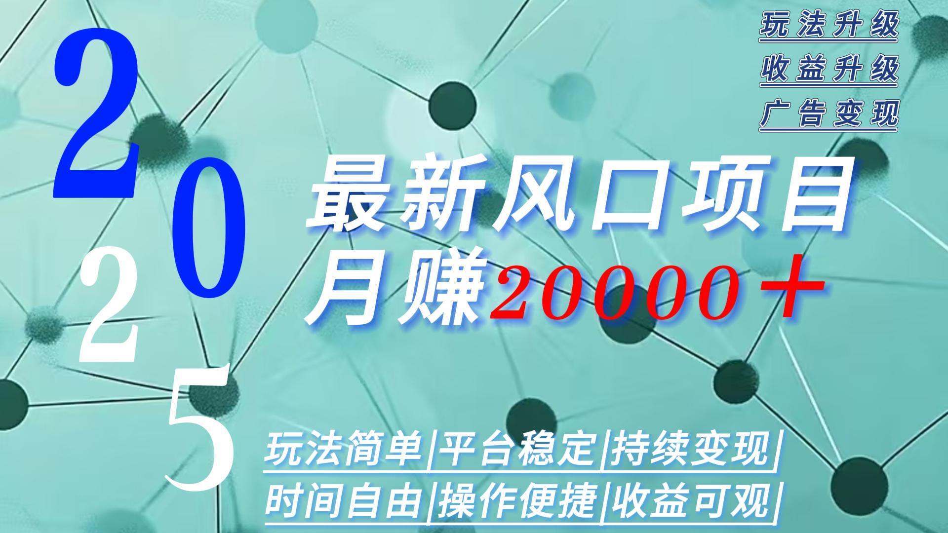 （15694期）2025广告赛道新风口-月赚2W＋玩法简单，时间自由-赛德副业库