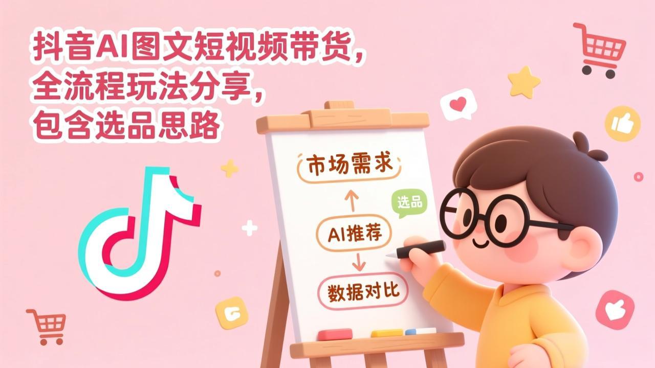 （17177期）抖音AI图文短视频带货，全流程玩法分享，包含选品思路-赛德副业库