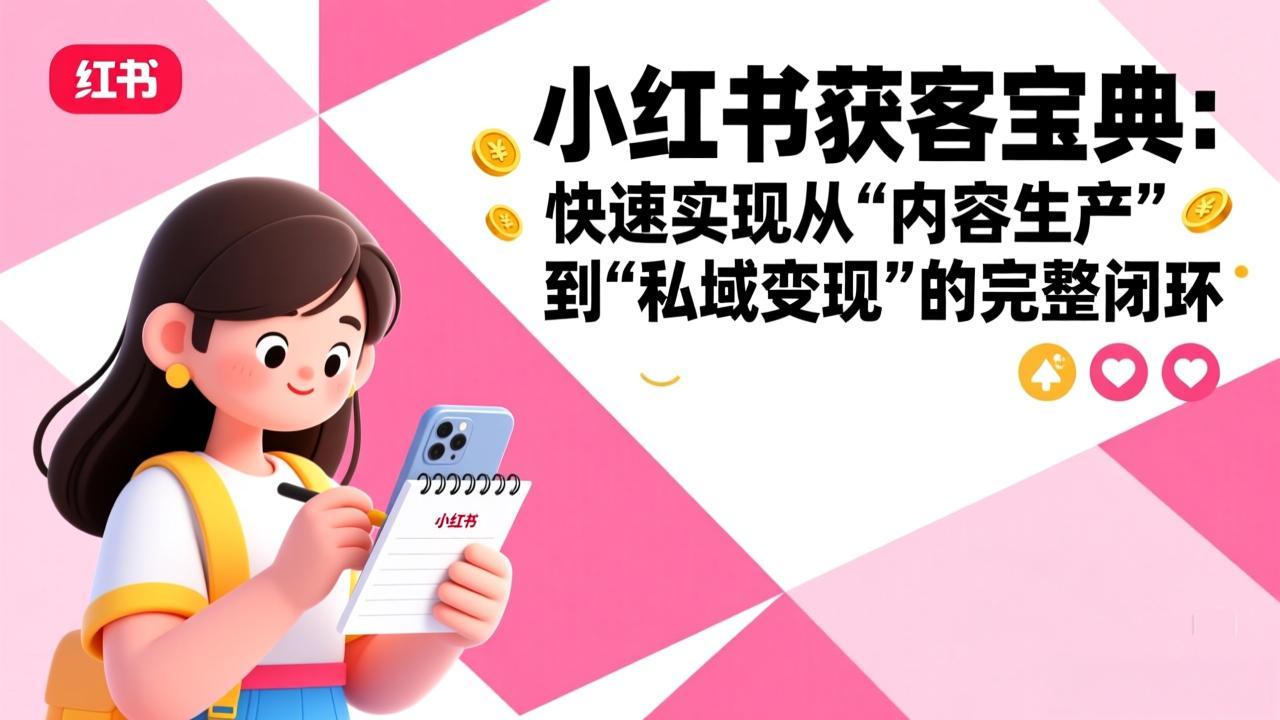 (17542期)小红书获客宝典:快速实现从“内容生产”到“私域变现”的完整闭环-赛德副业库