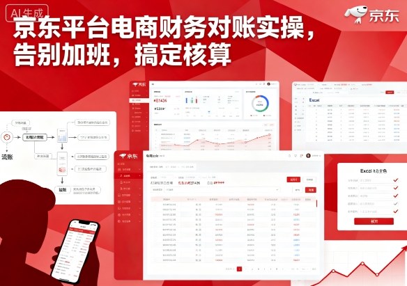 京东平台电商财务对账实操,告别加班,搞定核算-赛德副业库