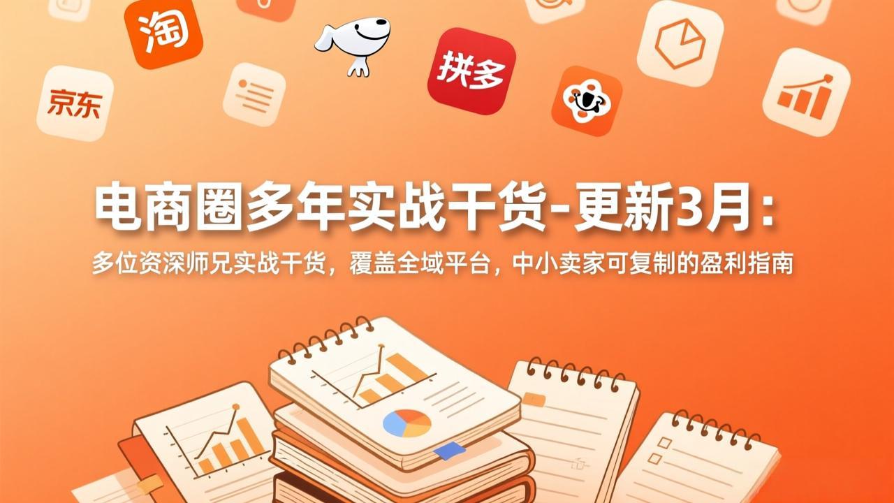 (17576期)电商圈多年实战干货-更新3月:多位资深师兄实战干货,覆盖全域平台,中小卖家可复制的盈利指南-赛德副业库