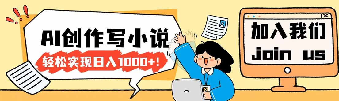 （17822期）26年最新风口项目AI工具创作写小说，轻松实现日入1000+-赛德副业库
