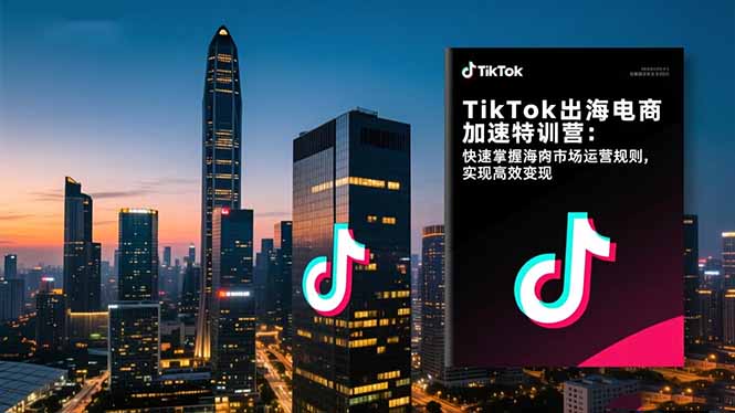 （16535期）TikTok出海电商加速特训营：快速掌握海外市场运营规则，实现高效变现-赛德副业库