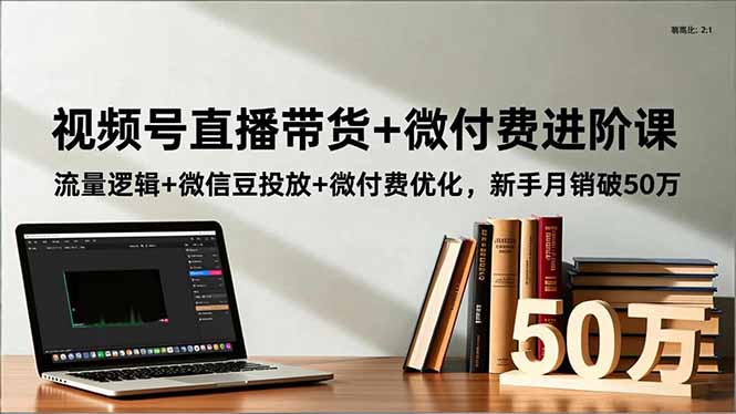 （16684期）视频号直播带货+微付费进阶课：流量逻辑+微信豆投放+微付费优化，新手月销破50万-赛德副业库