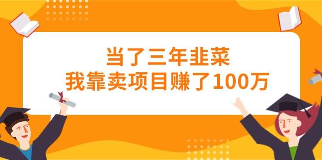 （10725期）当了三年韭菜我靠卖项目赚了100万-赛德副业库
