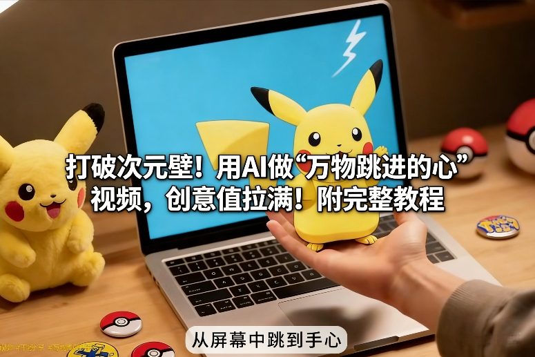 打破次元壁!用AI做【万物跳进手心】视频,创意值拉满!附完整教程-赛德副业库