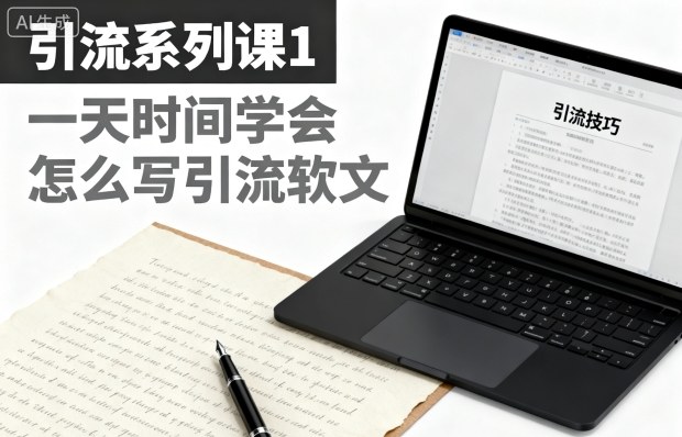 引流系列课1，一天时间学会怎么写引流软文-赛德副业库