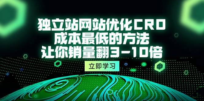 （10173期）独立站网站优化CRO，成本最低的方法，让你销量翻3-10倍（5节课）-赛德副业库
