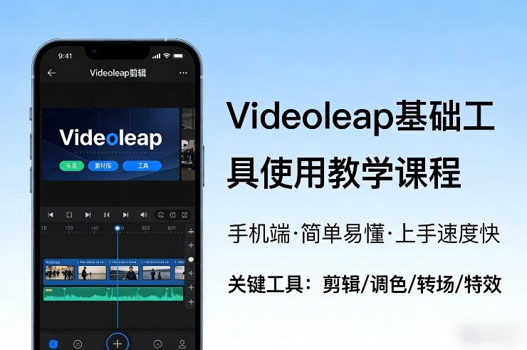 Videoleap基础工具使用教学课程,手机端视频剪辑教学,简单易懂,上手速度快-赛德副业库