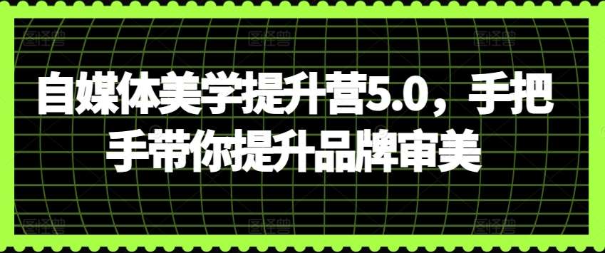 自媒体美学提升营5.0，手把手带你提升品牌审美-赛德副业库