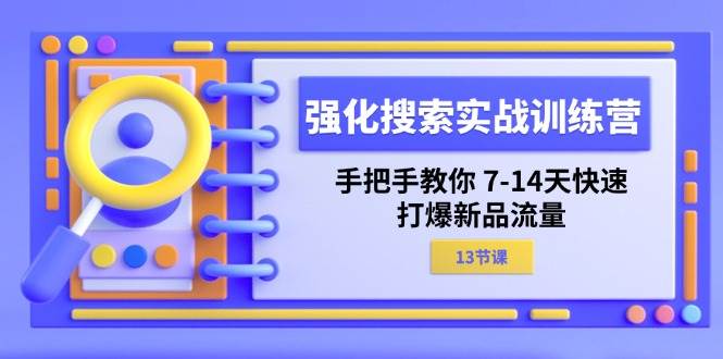 （11557期）强化 搜索实战训练营，手把手教你 7-14天快速-打爆新品流量（13节课）-赛德副业库