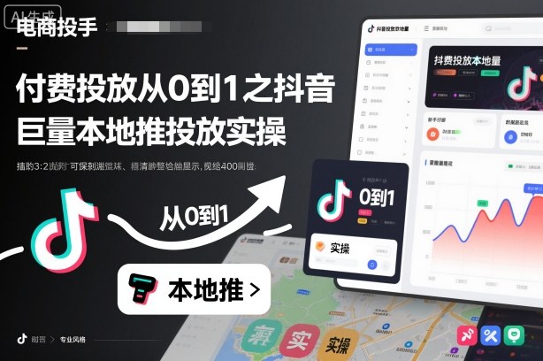 付费投放从0到1之抖音巨量本地推投放实操-赛德副业库