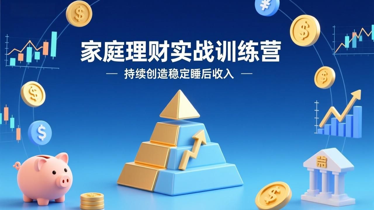 (17486期)家庭理财实战训练营:从0到1建体系,三阶进阶层层递进,助你持续创造稳定睡后收入-赛德副业库