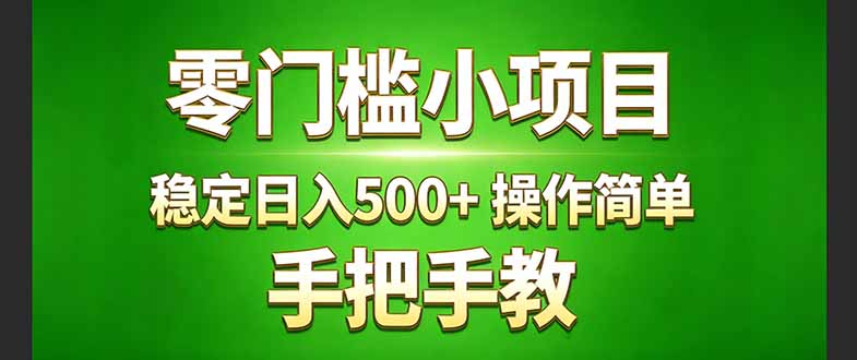 (17609期)真实实操两年多的小项目,正规长期做,适合想赚点额外收入的朋友,手把手教! (-赛德副业库