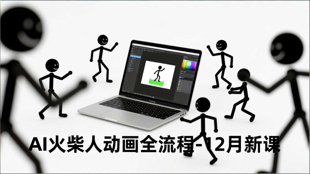 (16861期)AI火柴人动画全流程-12月新课,文案生成、声音克隆、视频剪辑,零基础快速产出动画-赛德副业库