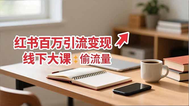 （16661期）小红书百万引流变现-11月线下大课：分享从0到百万引流路径，手把手教偷流量、拿结果-赛德副业库
