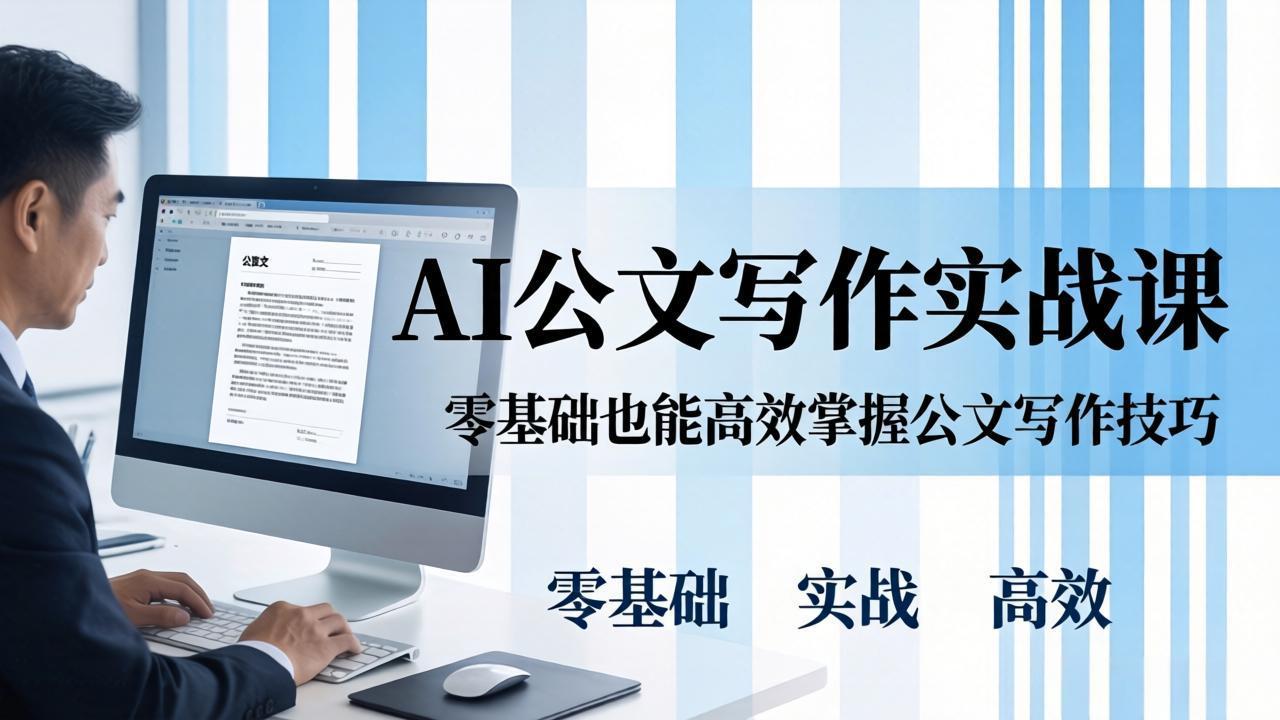 (17783期)AI 公文写作实战课:零基础掌握格式规范与 5 大文种,用 AI 高效写出合格材料-赛德副业库