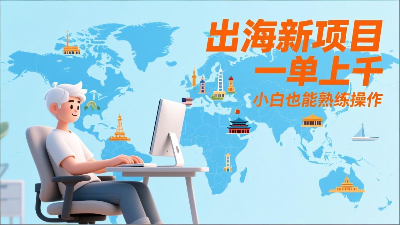 （17534期）出海新项目，一单上千，小白也能熟练操作-赛德副业库