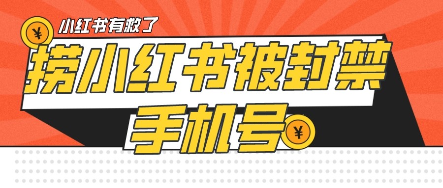 【首发解封】小红书被封号禁言账号手机换绑-赛德副业库
