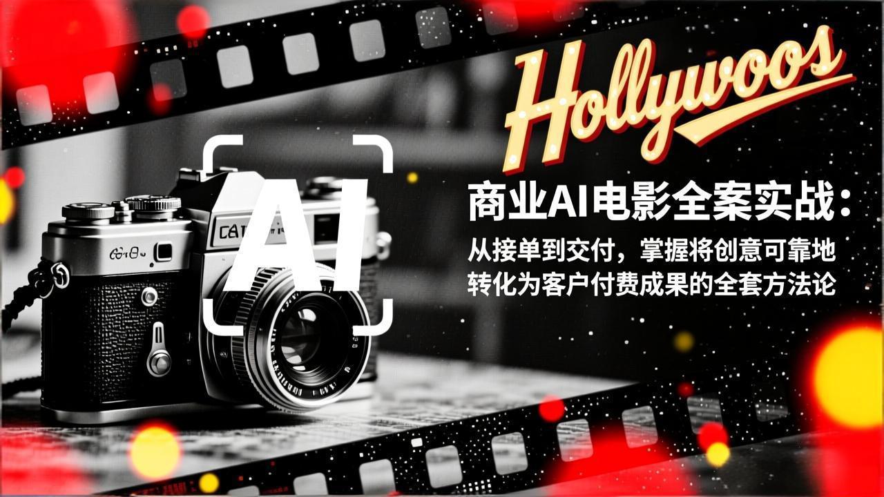 (17092期)商业AI电影全案实战:从接单到交付,掌握将创意可靠地转化为客户付费成果的全套方法论-赛德副业库