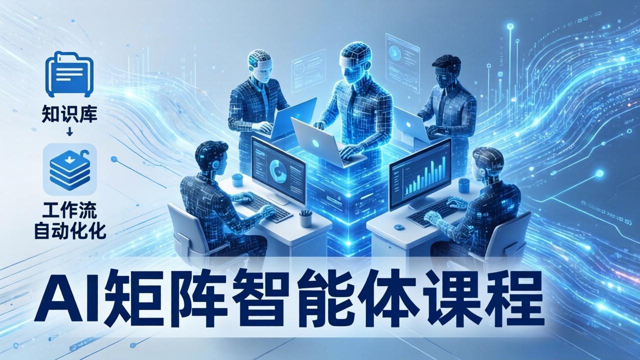 (17759期)AI矩阵智能体实战:100个数字员工批量生产内容,文本知识库+工作流自动化全搞定-赛德副业库