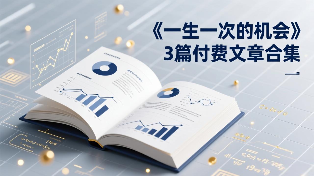 (17456期)付费文章合集《一生一次的机会》3篇,一个系统性、一次性、独家性的透剧-赛德副业库