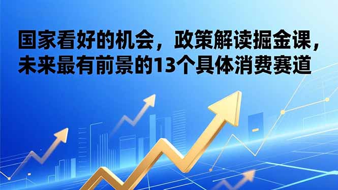 (17003期)某付费文章:国家看好的机会,政策解读掘金课,未来最有前景的13个具体消费赛道-赛德副业库