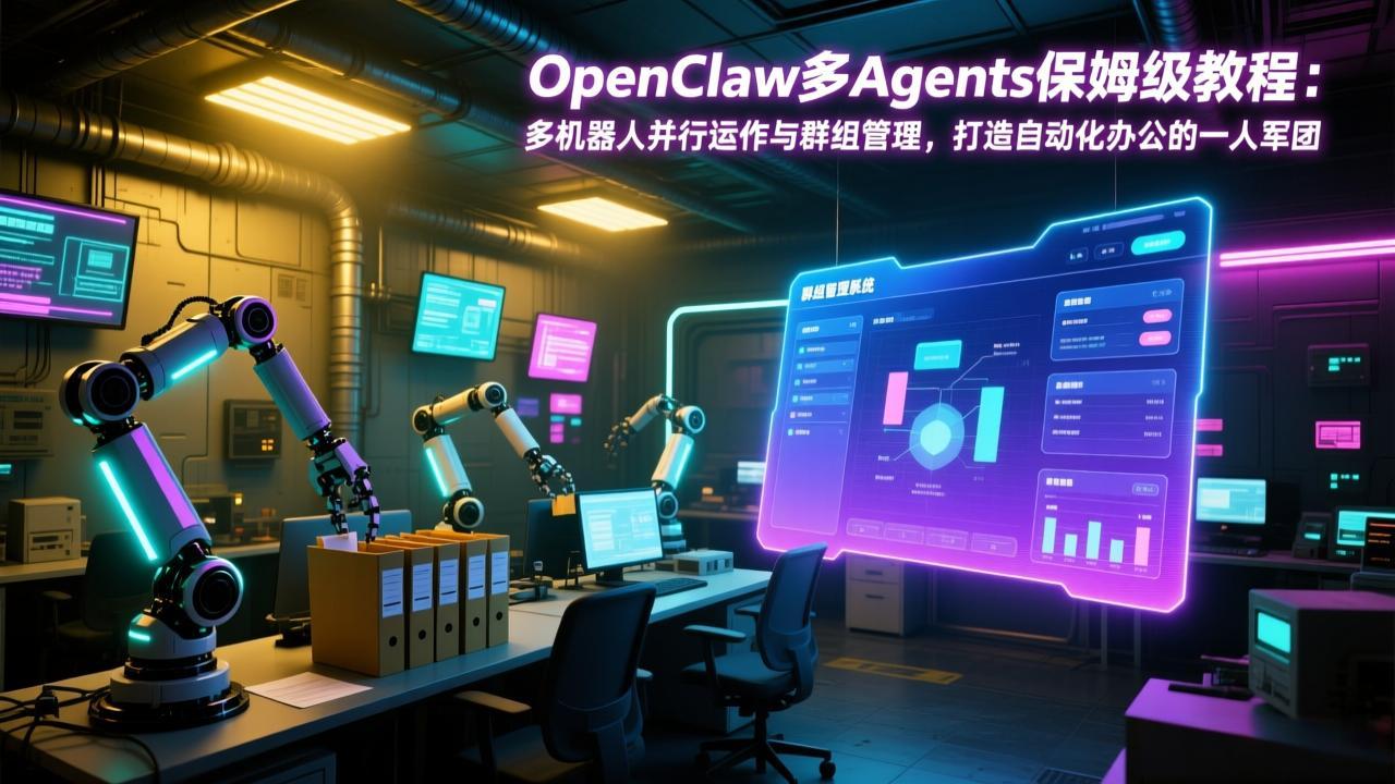 （17563期）OpenClaw多Agents保姆级教程：多机器人并行运作与群组管理，打造自动化办公的一人军团-赛德副业库